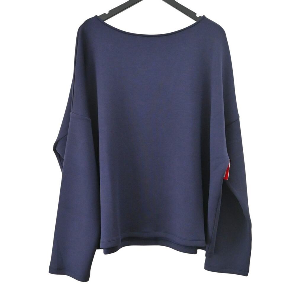 Spanx Classic Navy Aire. Boat Neck Tee Size 3X 20674R